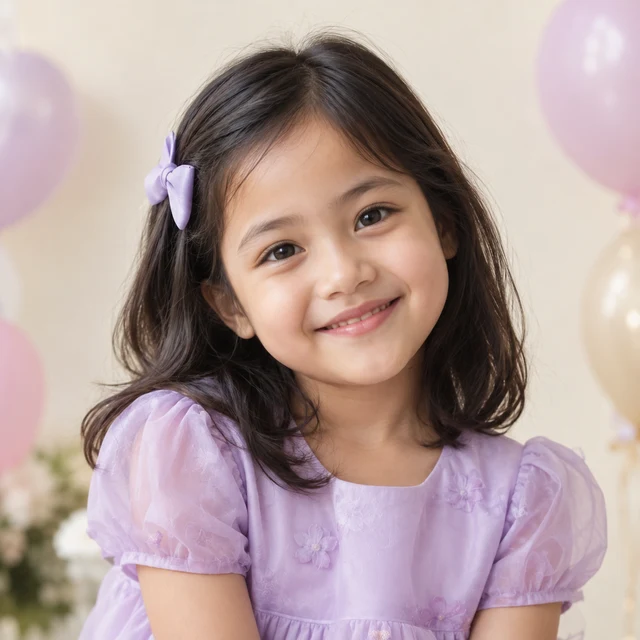 Foto contoh anak fiktif, dibuat dengan AI