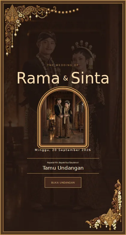 Cover undangan Ornamen Jawa