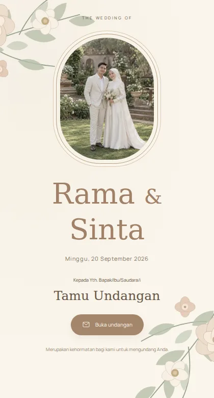 Cover undangan Puspa